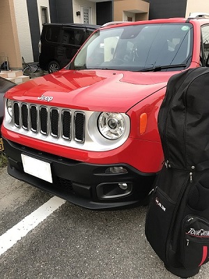 jeep レネゲード ショップ ゴルフバッグ